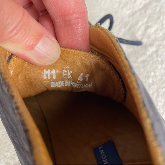 Opening Ceremony Boots M1 Desert Chukka Leather Ankle Lace Blue Size 8.5/42 - Picture 11 of 14